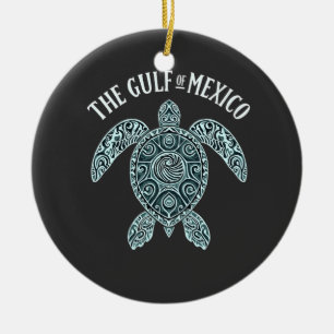 Golf von Mexiko Schildkrötensee Latino Keramik Ornament