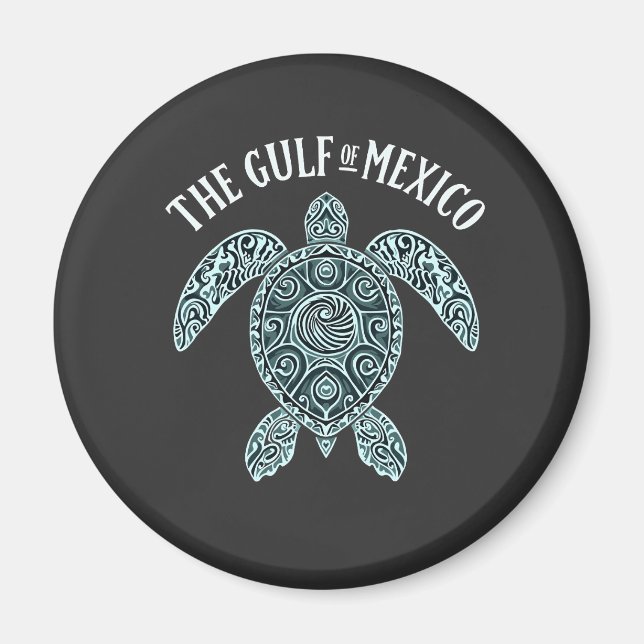 Golf von Mexiko Schildkrötensee Latino Magnet (Vorne)