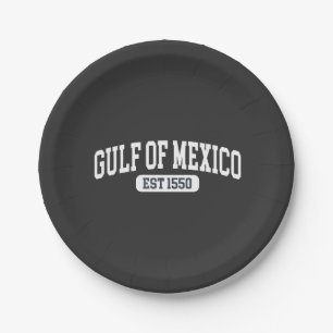 Golf von Mexiko Seit 1550 Amerika Spaß Pappteller