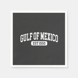 Golf von Mexiko Seit 1550 Amerika Spaß Serviette