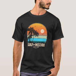 Golf von Mexiko seit 1550 Retro Vintage Strand Gol T-Shirt