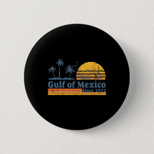 Golf von Mexiko seit 1672 T-Shirt Retro Vintager S Button
