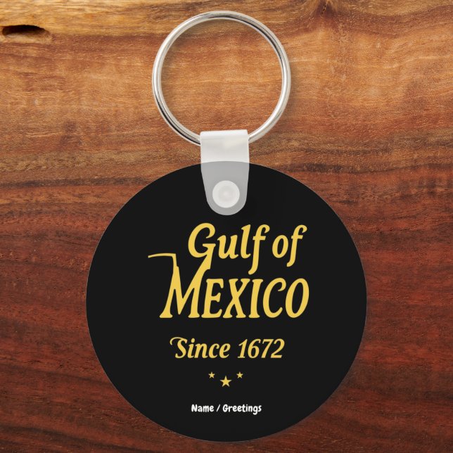 Golf von Mexiko Seit 1672 tauchen Sie tief in die  Schlüsselanhänger (Vorderseite)