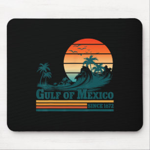 Golf von Mexiko seit 1672 Vintage Sonnenuntergang Mousepad