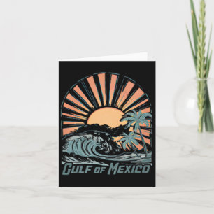 Golf von Mexiko seit 1672 Vintage-Strand 2-seitige Karte