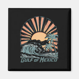 Golf von Mexiko seit 1672 Vintage-Strand 2-seitige Magnet