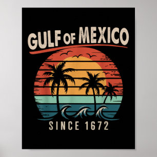 Golf von Mexiko-Shirt Vintage Golf von Mexiko seit Poster