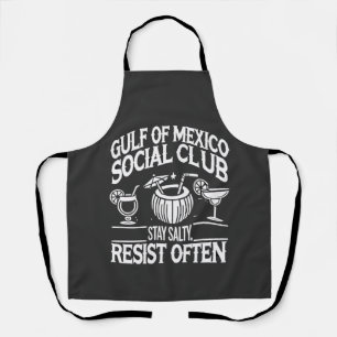 Golf von Mexiko Social Club Bleibe Salty Resist Schürze