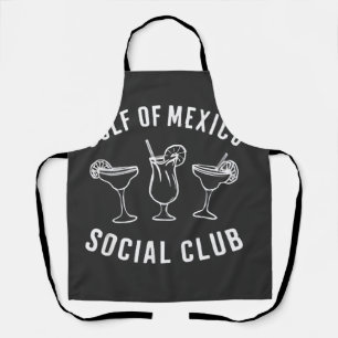 Golf von Mexiko Social Club Lustig Retro Schürze