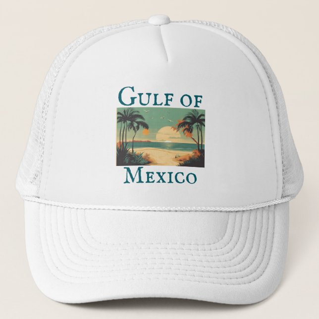 Golf von Mexiko Trucker Hat Truckerkappe (Vorderseite)