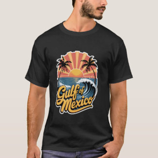 Golf von Mexiko Vintage Retro-Stranddesign T-Shirt