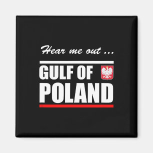 Golf von Polen Lustiger Golf von Mexiko Parodie  Magnet