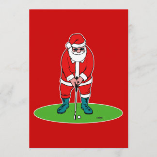 Golf von Santa Einladung