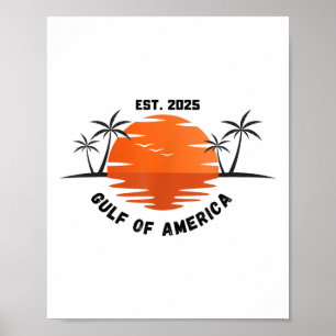 Golf Von Uns Amerika 2025 Amerikanische Flagge Mex Poster