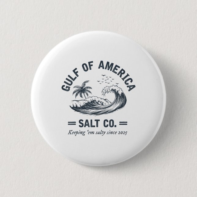 Golf von uns Amerika Salty seit 2025 Funny Mexico  Button (Vorderseite)