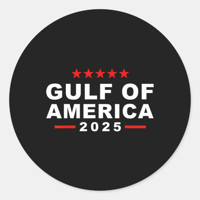 Golf von USA 2 Runder Aufkleber (Vorderseite)