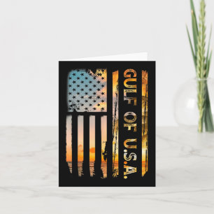Golf von USA Amerika 2025 Vintage-amerikanische Fl Karte