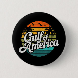 Golf Von USA Amerika Est 2025 Retro Amerikanischer Button