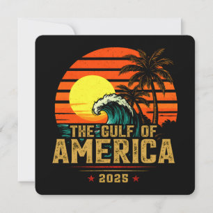 Golf von USA Amerika Est 2025 Retro Vintag Einladung