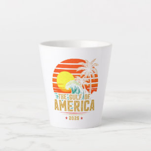 Golf von USA Amerika Est 2025 Retro Vintag Milchtasse