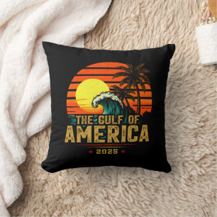 Golf von USA Amerika Est 2025 Retro Vintage Kissen
