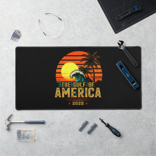 Golf von USA Amerika Est 2025 Retro Vintage Schreibtischunterlage