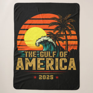 Golf von USA Amerika Est 2025 Retro Vintage Sherpadecke