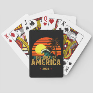 Golf von USA Amerika Est 2025 Retro Vintage Spielkarten
