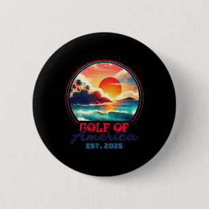 Golf Von USA Amerika Shirt Est 2025 Retro Vintage Button