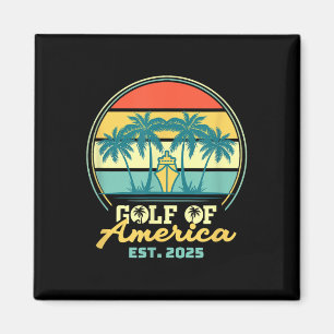Golf Von USA Amerika Shirt Est 2025 Retro Vintage Magnet