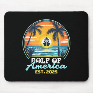 Golf Von USA Amerika Shirt Est 2025 Retro Vintage Mousepad