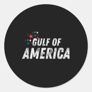 Golf Von USA Amerika Vintage Amerikanische Flagge Runder Aufkleber