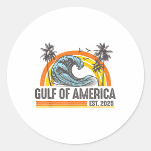 Golf Von USA Amerika Vintage Strand Amerikas Golf Runder Aufkleber