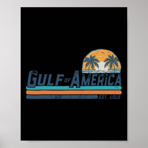 Golf von USA Est 2025 Retro Vintag Beach 11 Poster