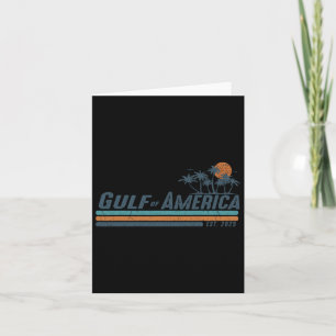 Golf von USA Est 2025 Retro Vintag Beach 12 Karte