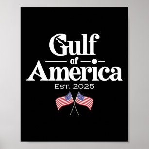 Golf von USA Est 2025 USA Amer Poster