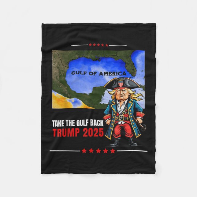 Golf von USA Trump Funny Fleecedecke (Vorderseite)