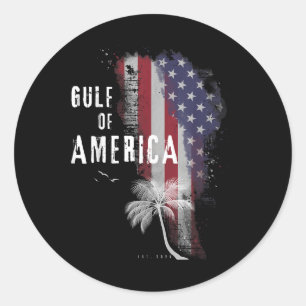 Golf von USA Vintage Flagge Amerika 2025 Männer Fr Runder Aufkleber