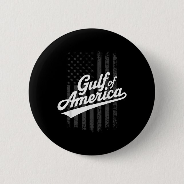 Golf von USA, Vintage Flagge der USA Button (Vorderseite)