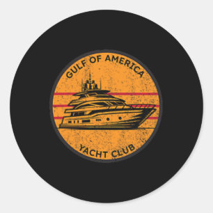 Golf von USA Yacht Club Trump Golf von uns Ame Runder Aufkleber