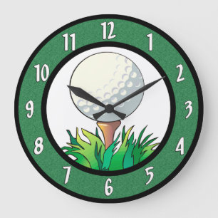 Golf Wall Clock Große Wanduhr