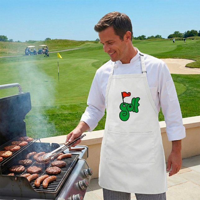 Golf Wang Lebendiges Grün und Rot Schürze (Von Creator hochgeladen)