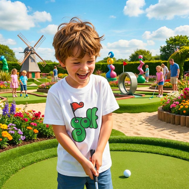 Golf Wang Lebendiges Grün und Rot T-Shirt (Von Creator hochgeladen)