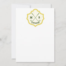 Golf Wappen mit Datum