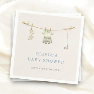 Golf Wäscheleine Baby Shower Party Serviette