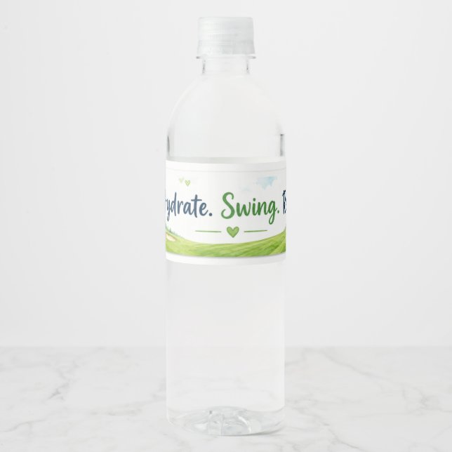 Golf  wasserflaschenetikett (Vorderseite)