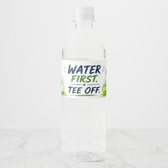 Golf  wasserflaschenetikett (Vorderseite)