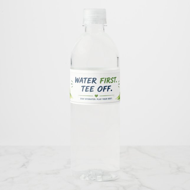 Golf  wasserflaschenetikett (Vorderseite)