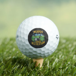 Golf Weapon of Grass Destruction Art Golfball