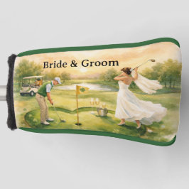Golf Wedding Lucky in Love St. Patrick's Day theme Headcover